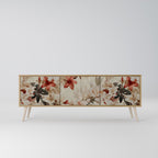 PETAL HARMONY TV-Lowboard mit 3 Türen in Eiche-Optik