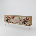 PETAL HARMONY TV-Lowboard mit 3 Türen in Eiche-Optik