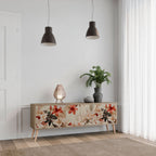 PETAL HARMONY TV-Lowboard mit 3 Türen in Eiche-Optik