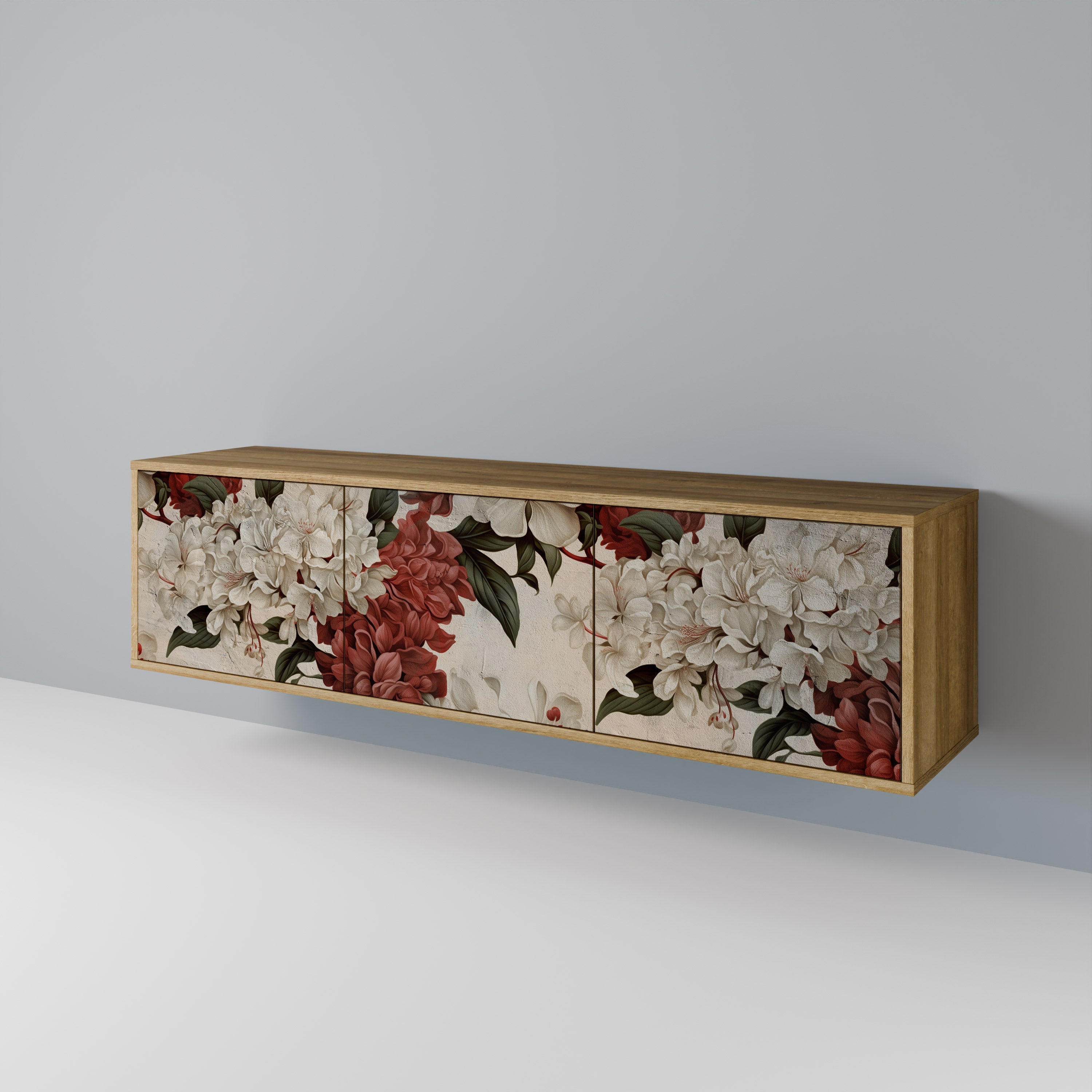 EPHEMERAL DAYS TV-Lowboard mit 3 Türen in Eiche-Optik