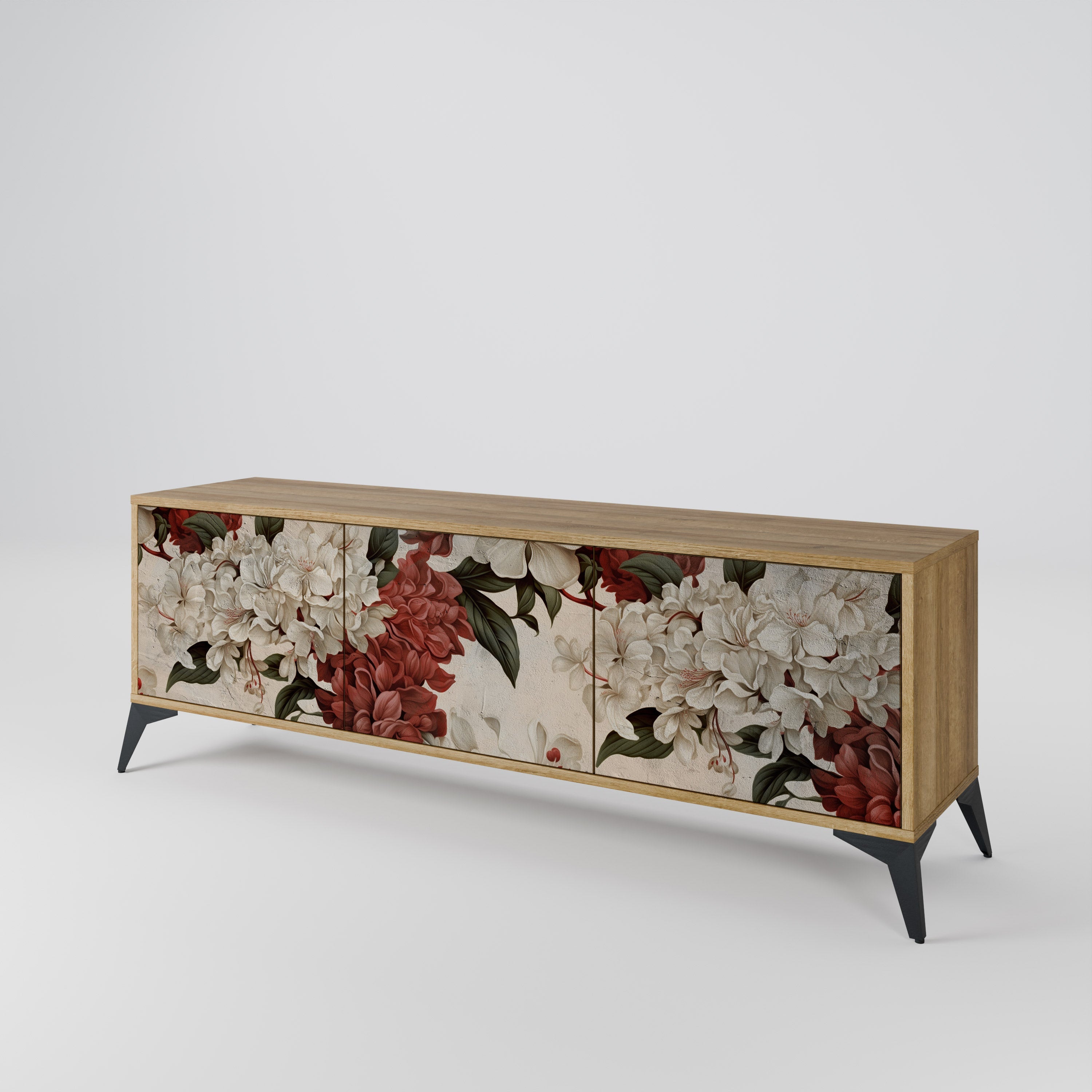 EPHEMERAL DAYS TV-Lowboard mit 3 Türen in Eiche-Optik