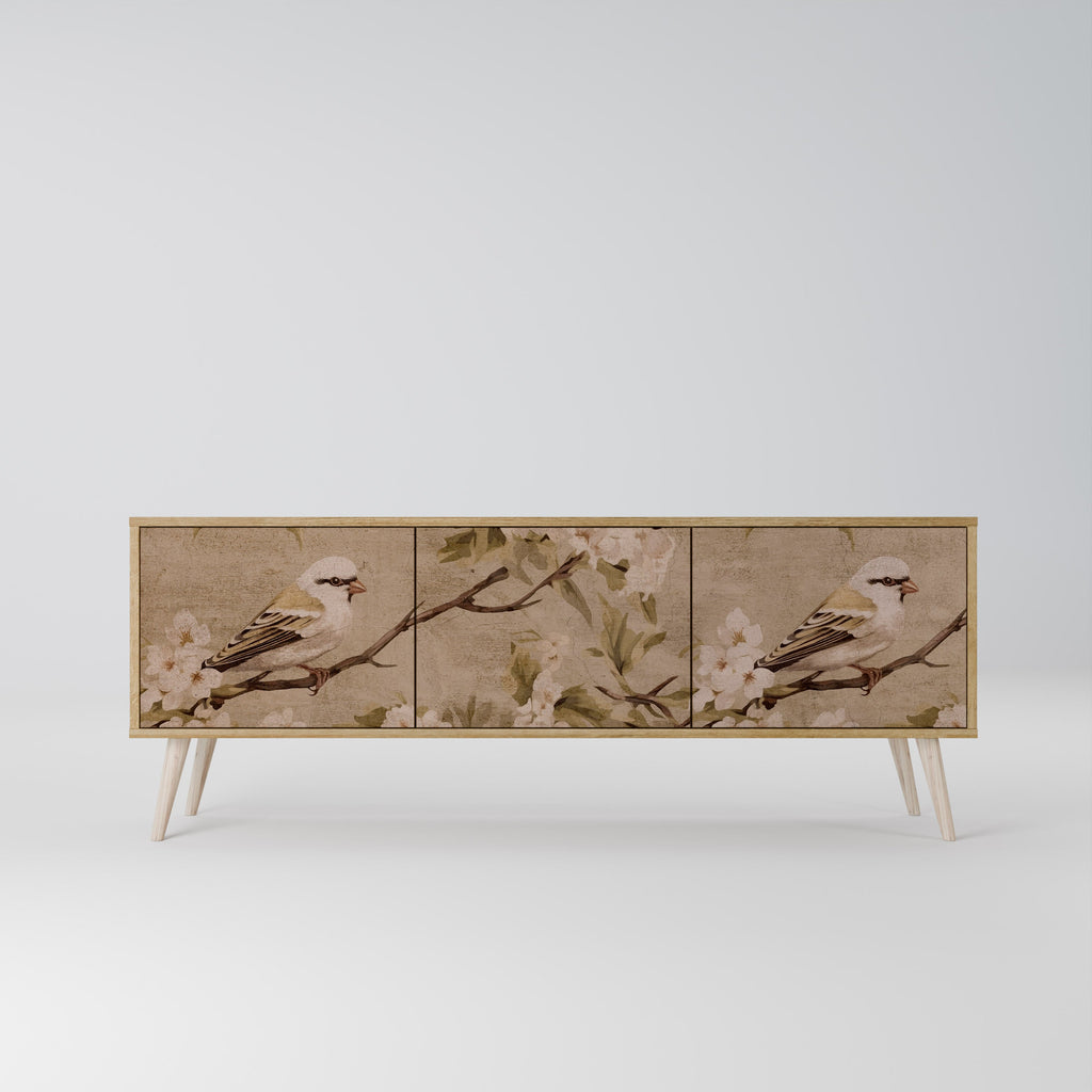 PETAL DISTINGUISH TV-Lowboard mit 3 Türen in Eiche-Optik