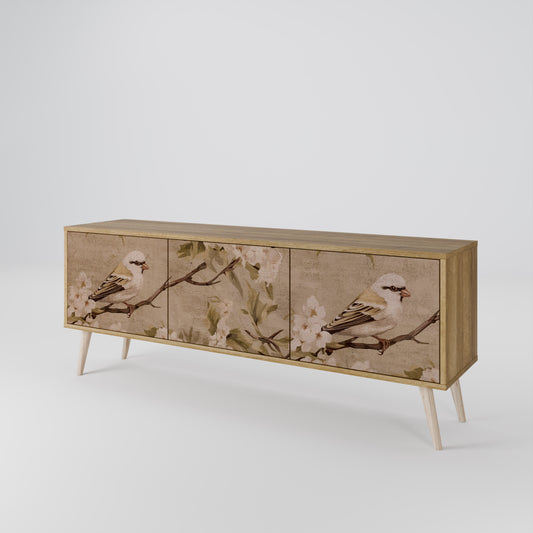 PETAL DISTINGUISH 3-Door TV Cabinet