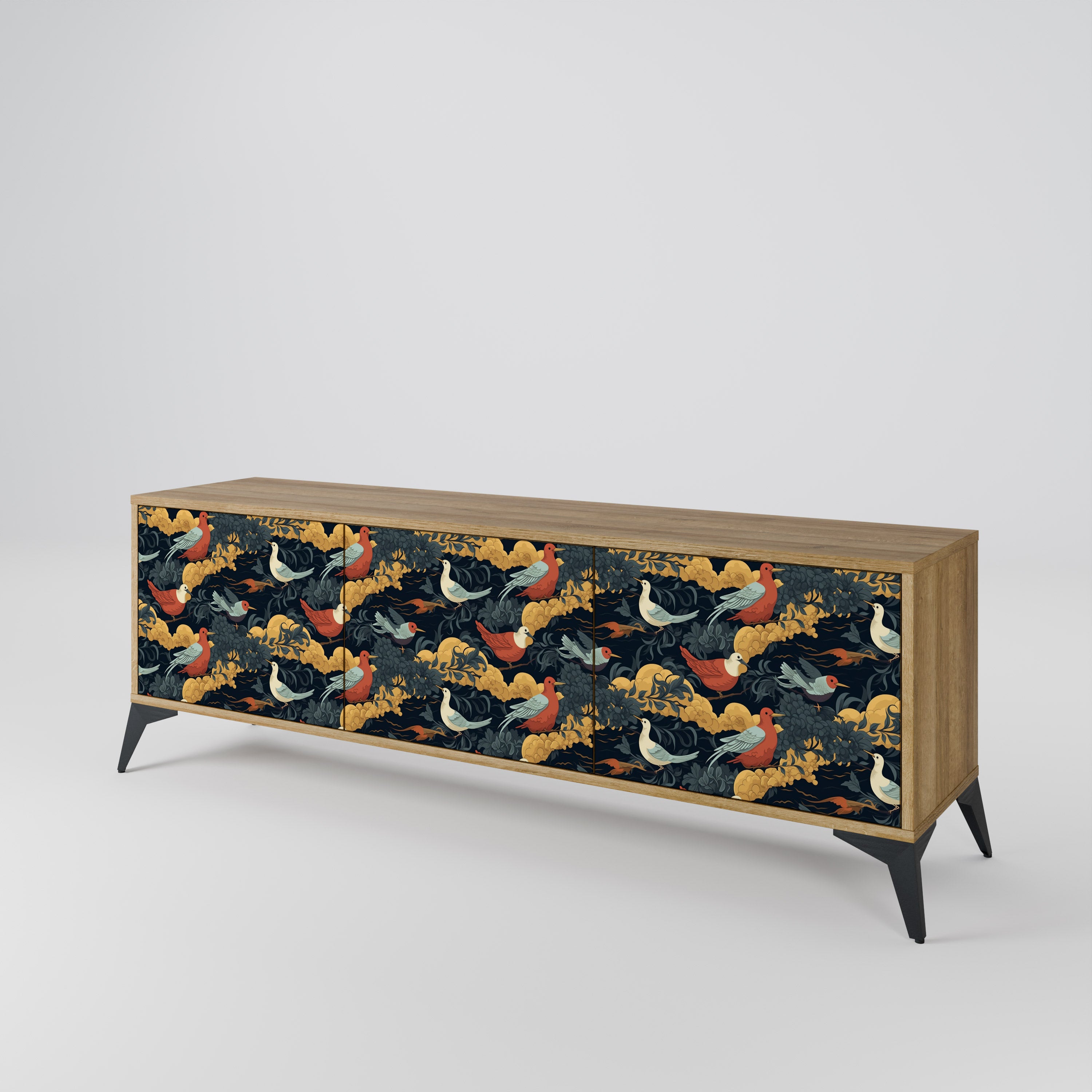 FOWLY DAZE 3-Door TV Cabinet