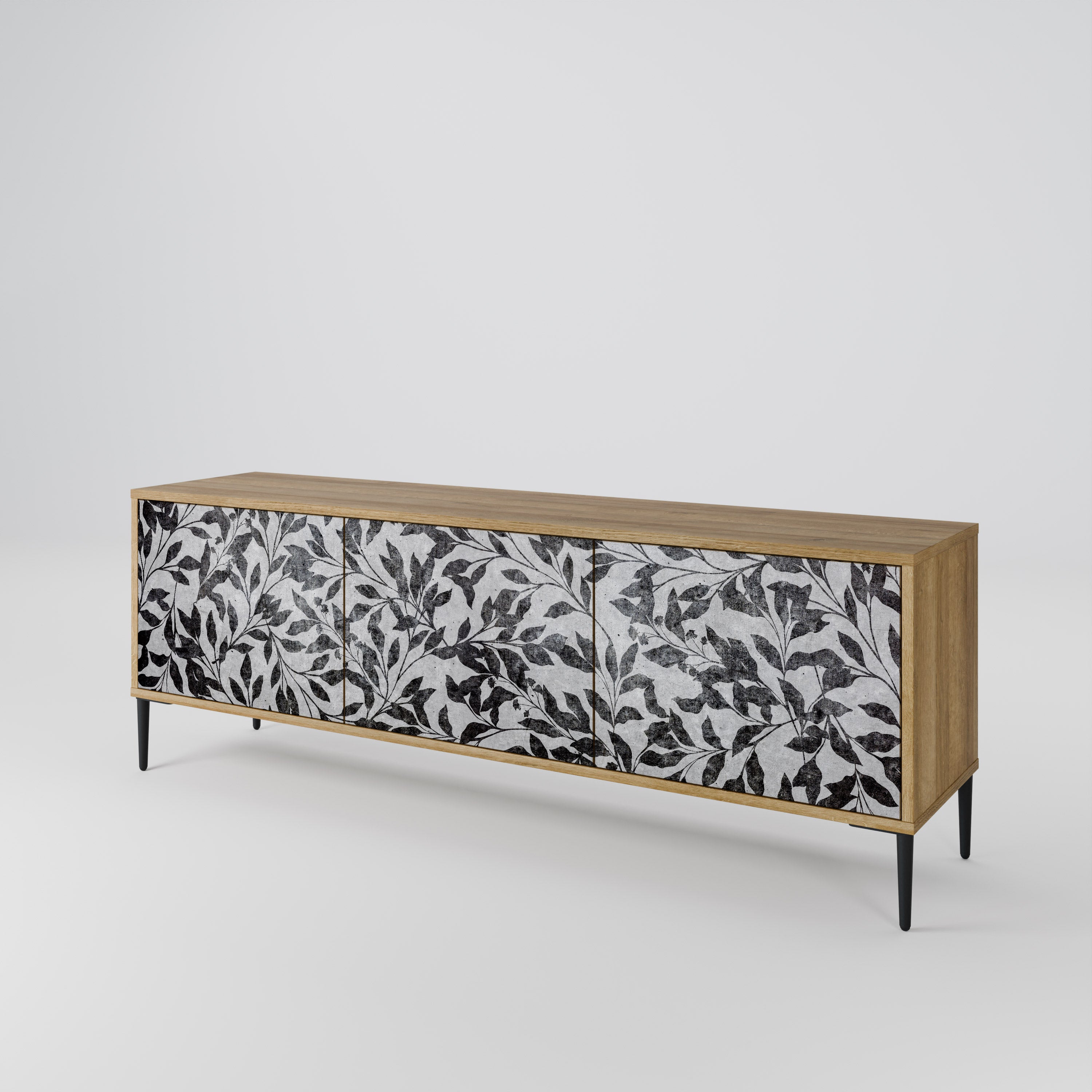 CHARCOAL SPROUT 3-Door TV Cabinet