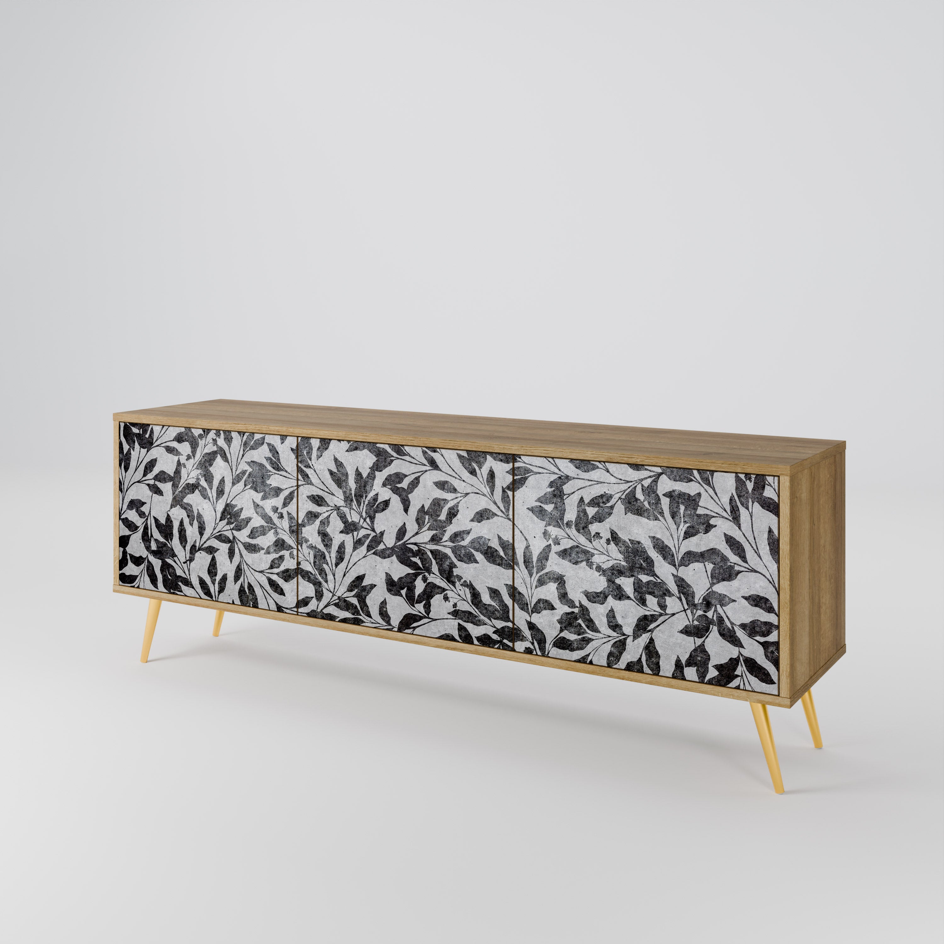 CHARCOAL SPROUT 3-Door TV Cabinet