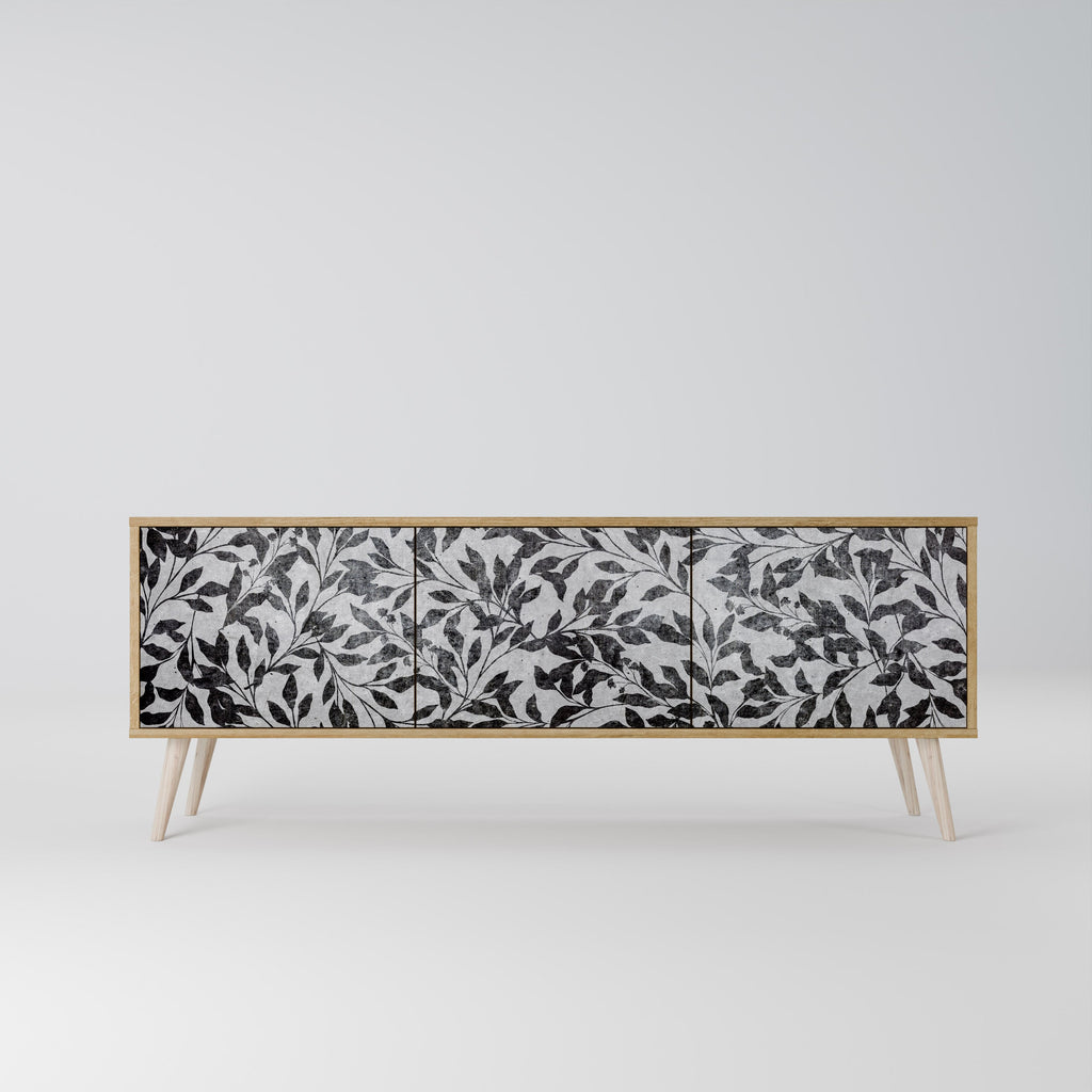 CHARCOAL SPROUT TV-Lowboard mit 3 Türen in Eiche-Optik