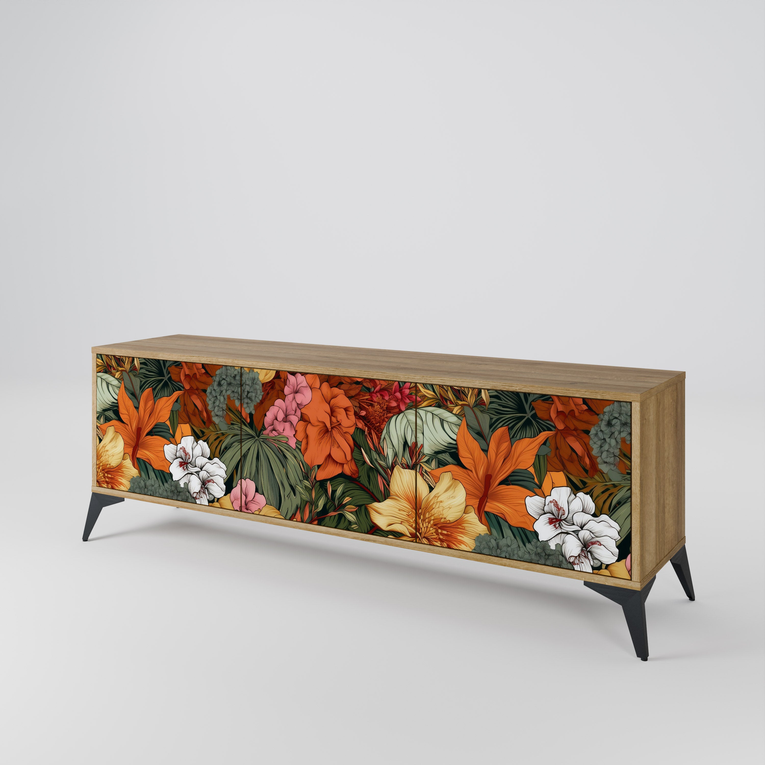 RADIANT FLORA 3-Door TV Cabinet