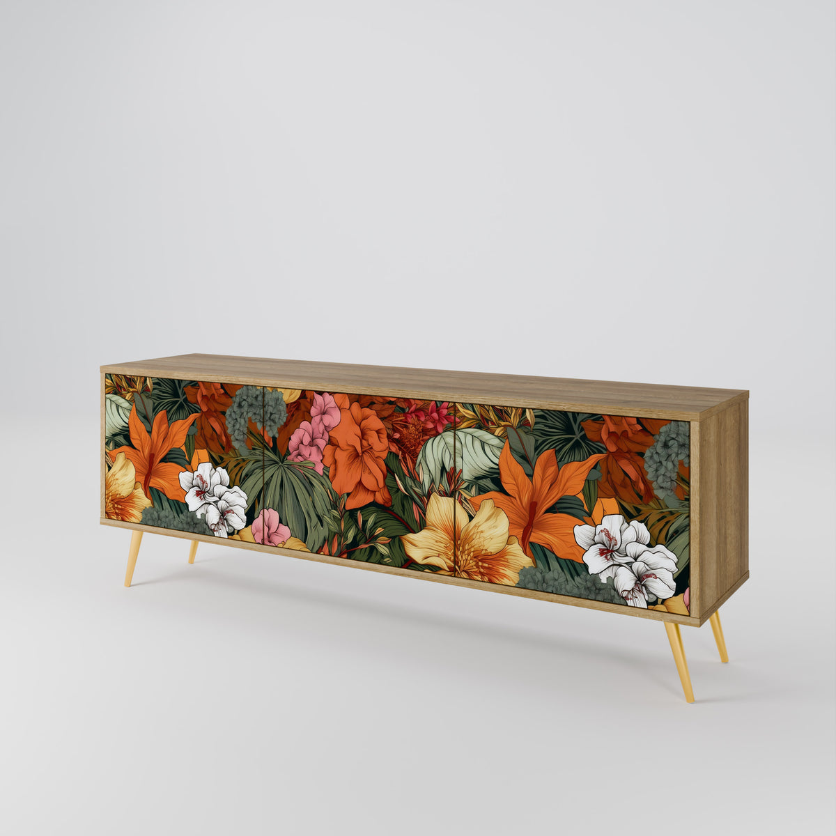 RADIANT FLORA 3-türiges TV-Lowboard