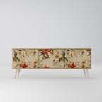 BLOOMING HARMONY 3-Door TV Stand in Oak Effect