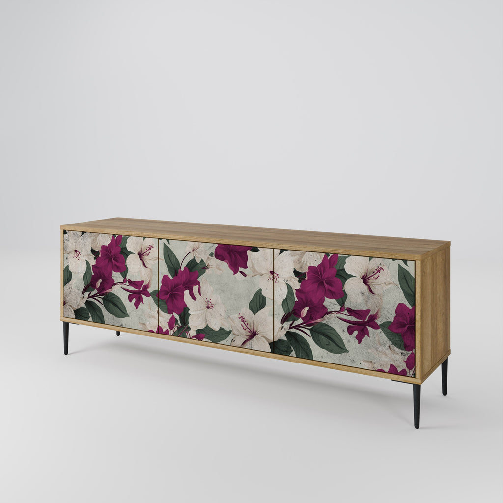 FLOWERET DREAM TV-Lowboard mit 3 Türen in Eiche-Optik