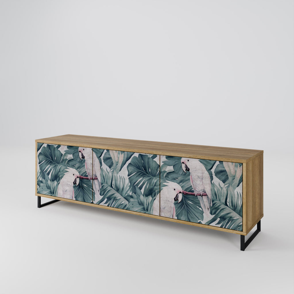 POPINJAY LOOK TV-Lowboard mit 3 Türen in Eiche-Optik