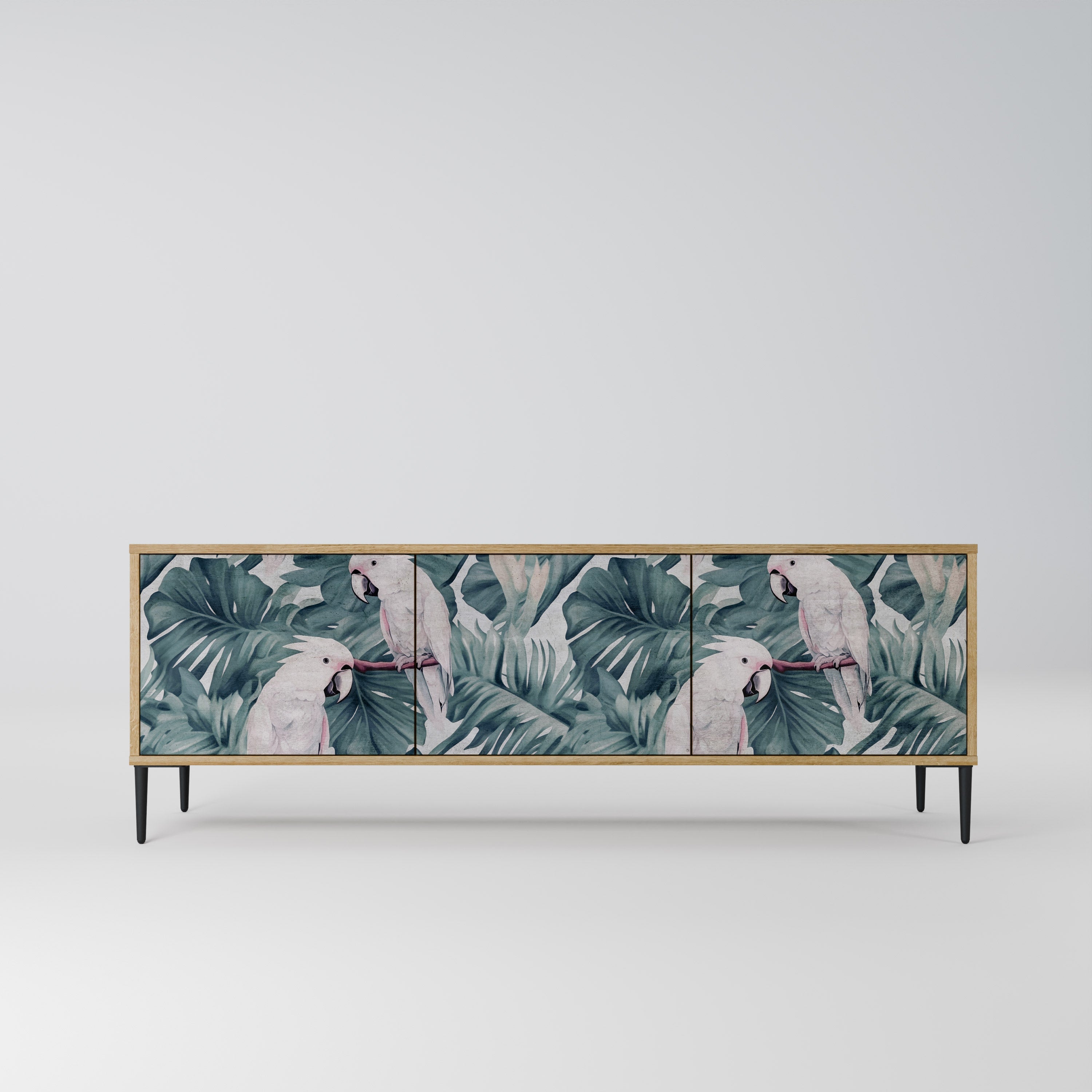 POPINJAY LOOK TV-Lowboard mit 3 Türen in Eiche-Optik