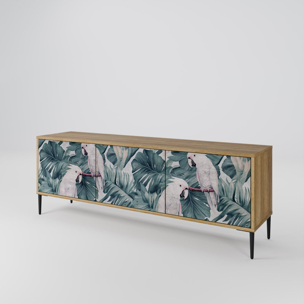 POPINJAY LOOK TV-Lowboard mit 3 Türen in Eiche-Optik