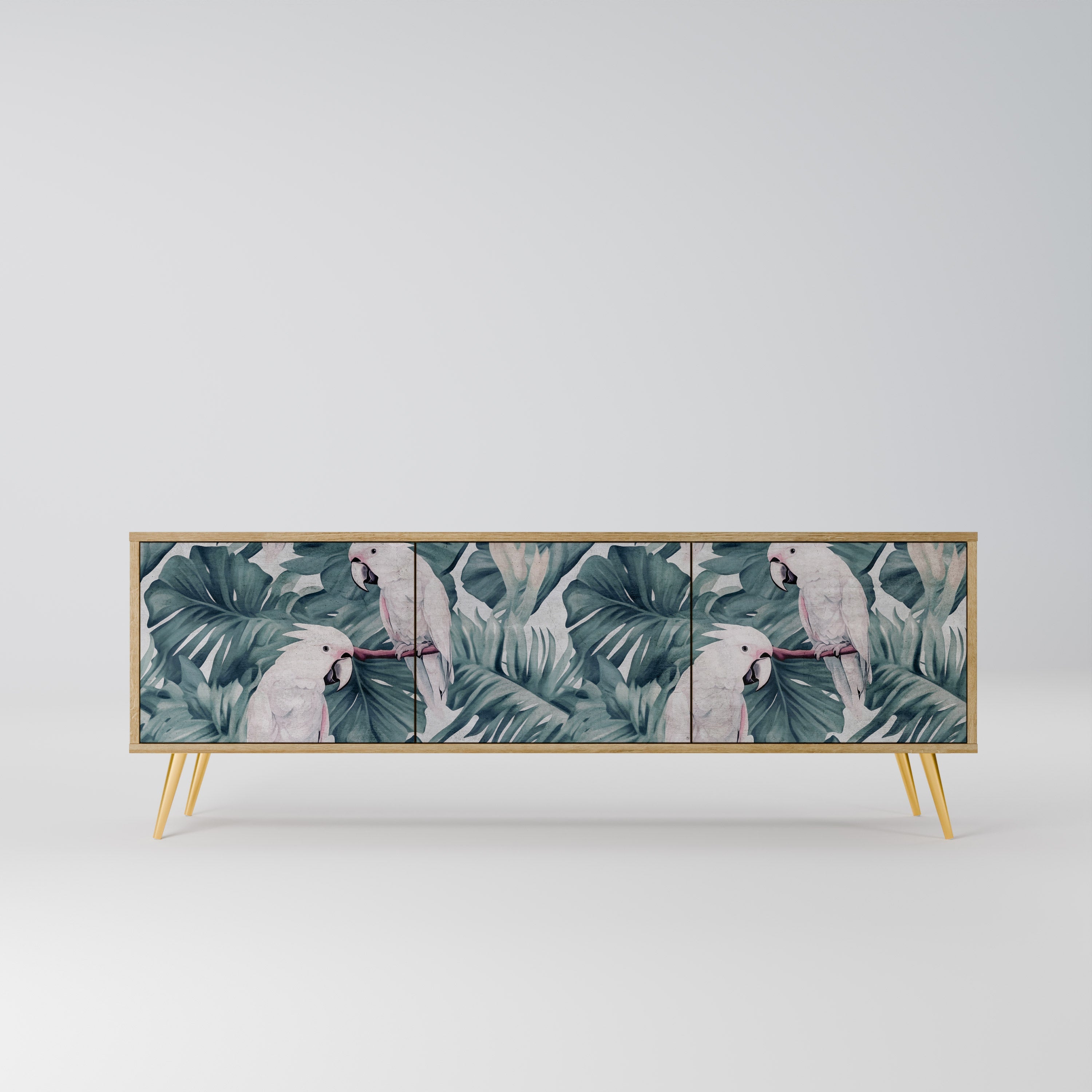 POPINJAY LOOK TV-Lowboard mit 3 Türen in Eiche-Optik