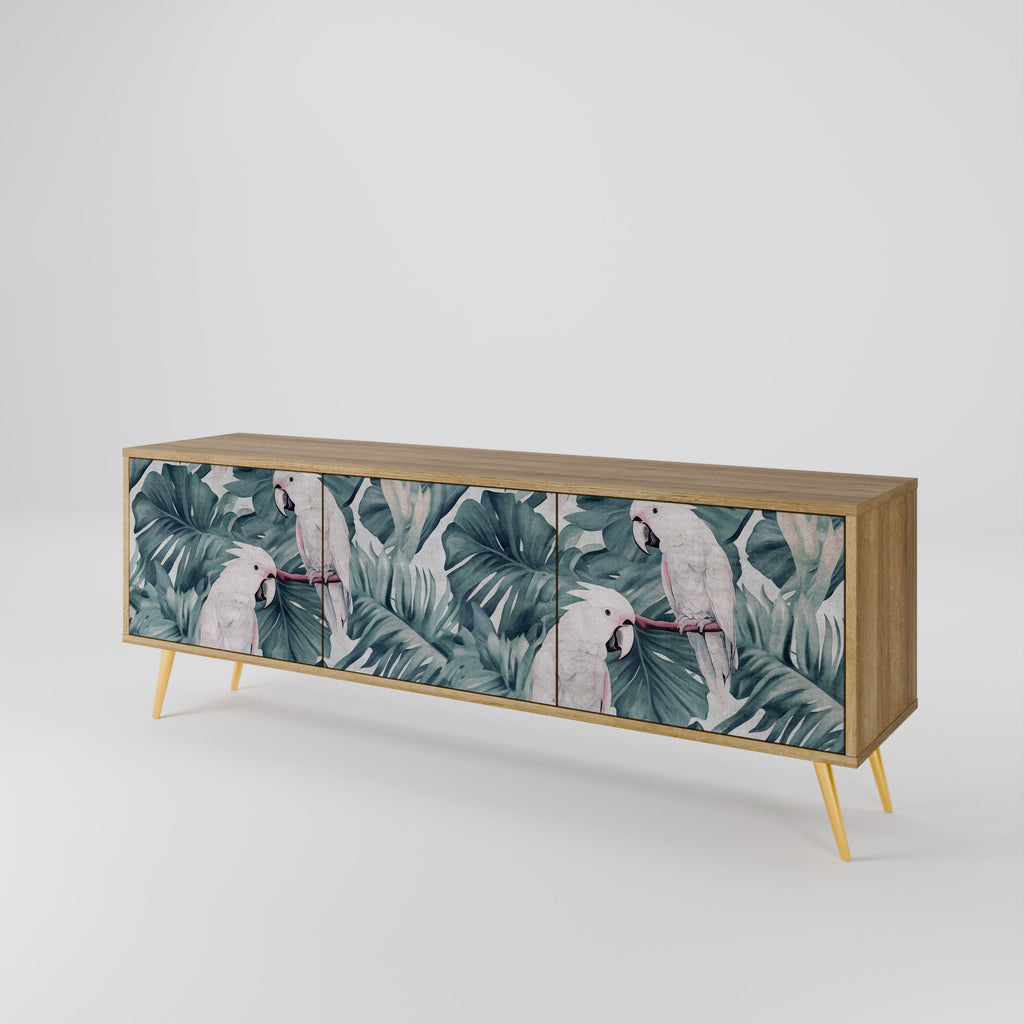 POPINJAY LOOK TV-Lowboard mit 3 Türen in Eiche-Optik