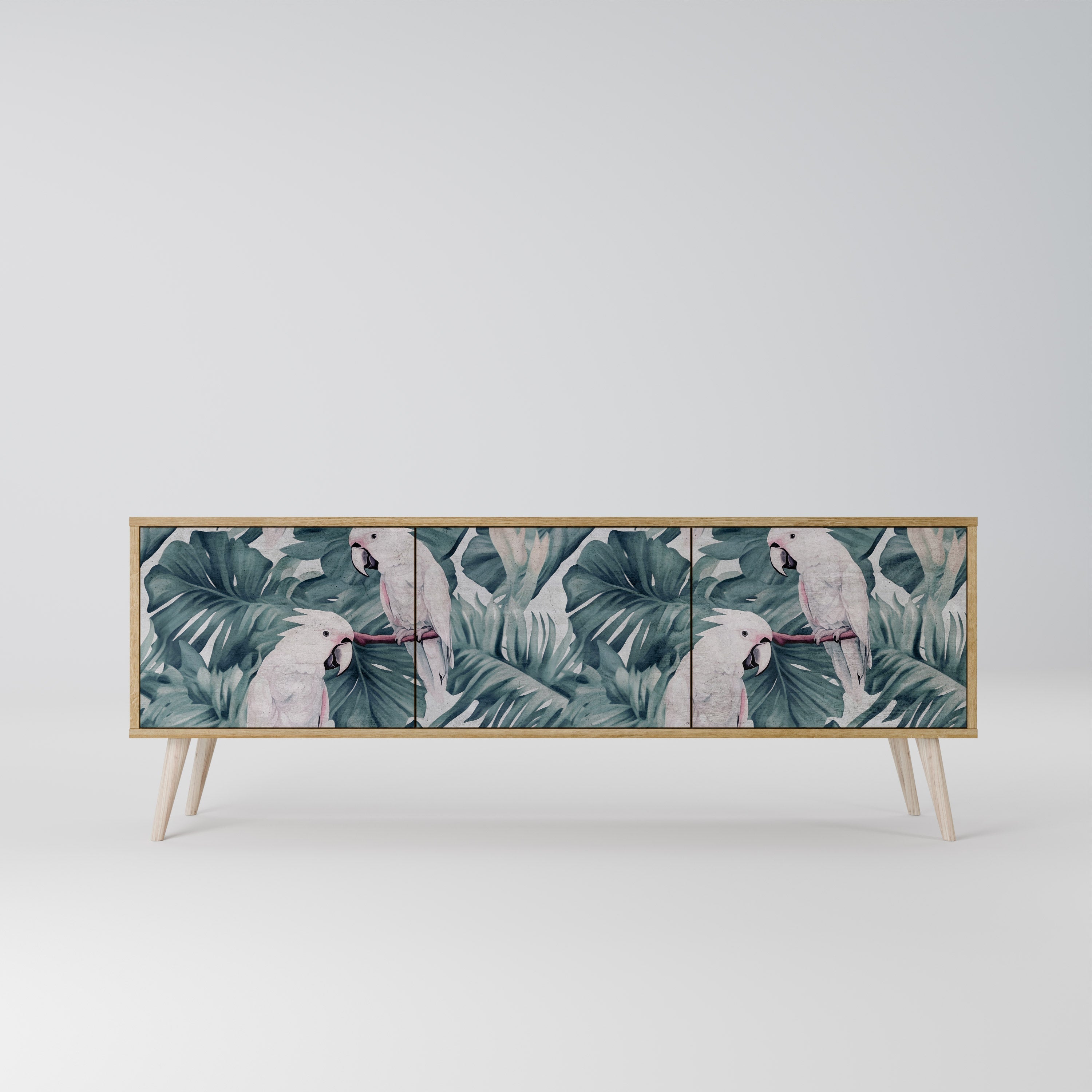 POPINJAY LOOK TV-Lowboard mit 3 Türen in Eiche-Optik