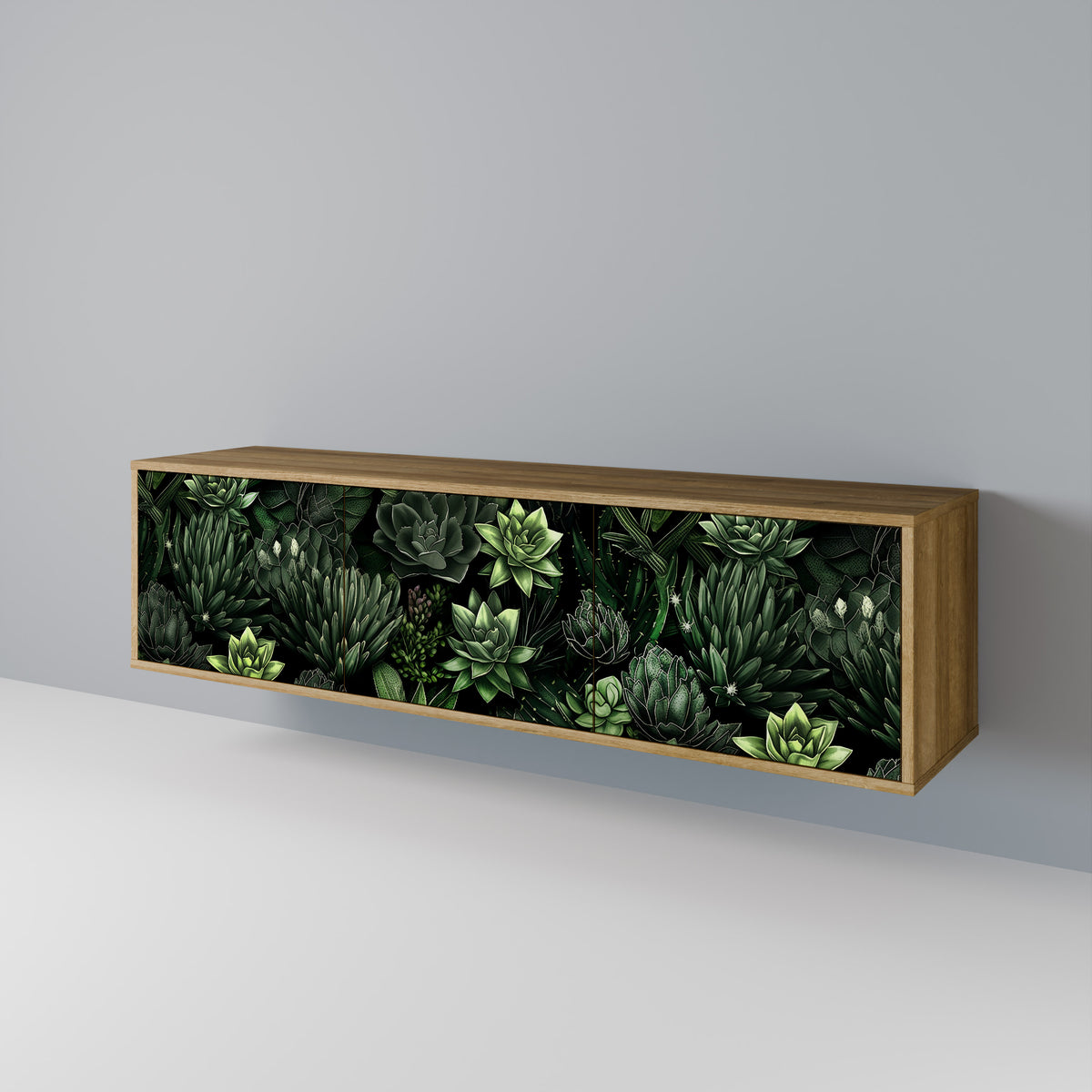 SUCCULENT JUNGLE 3-türiges TV-Lowboard