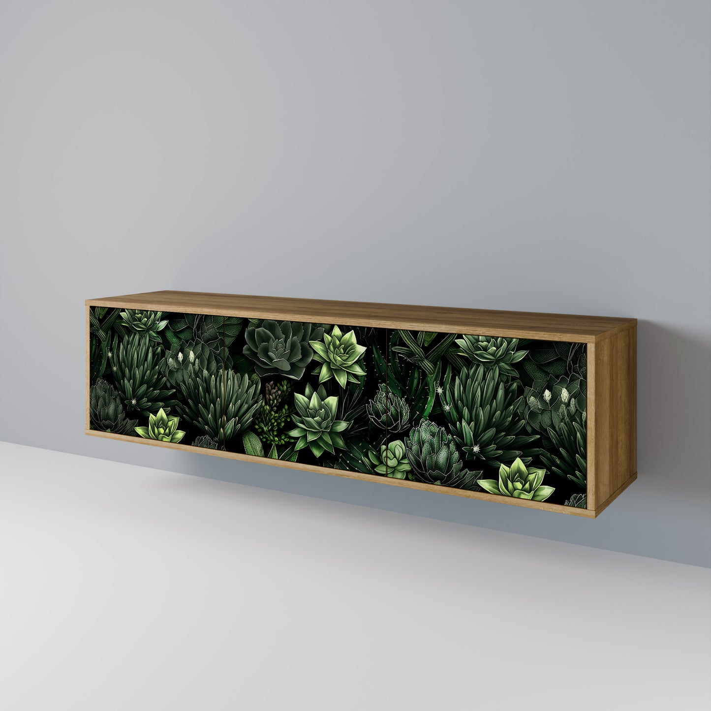 SUCCULENT JUNGLE 3-türiges TV-Lowboard
