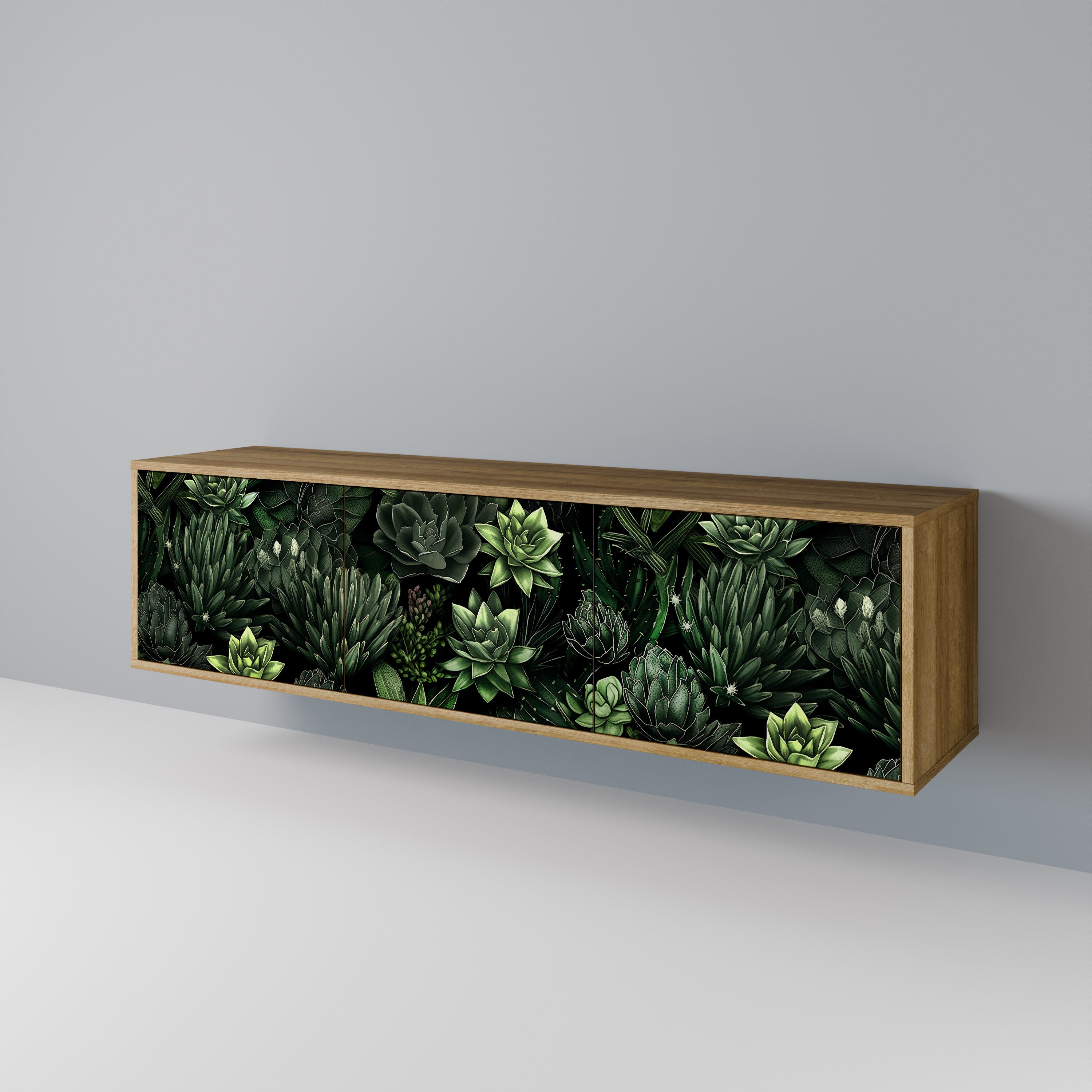 SUCCULENT JUNGLE 3-Door TV Cabinet
