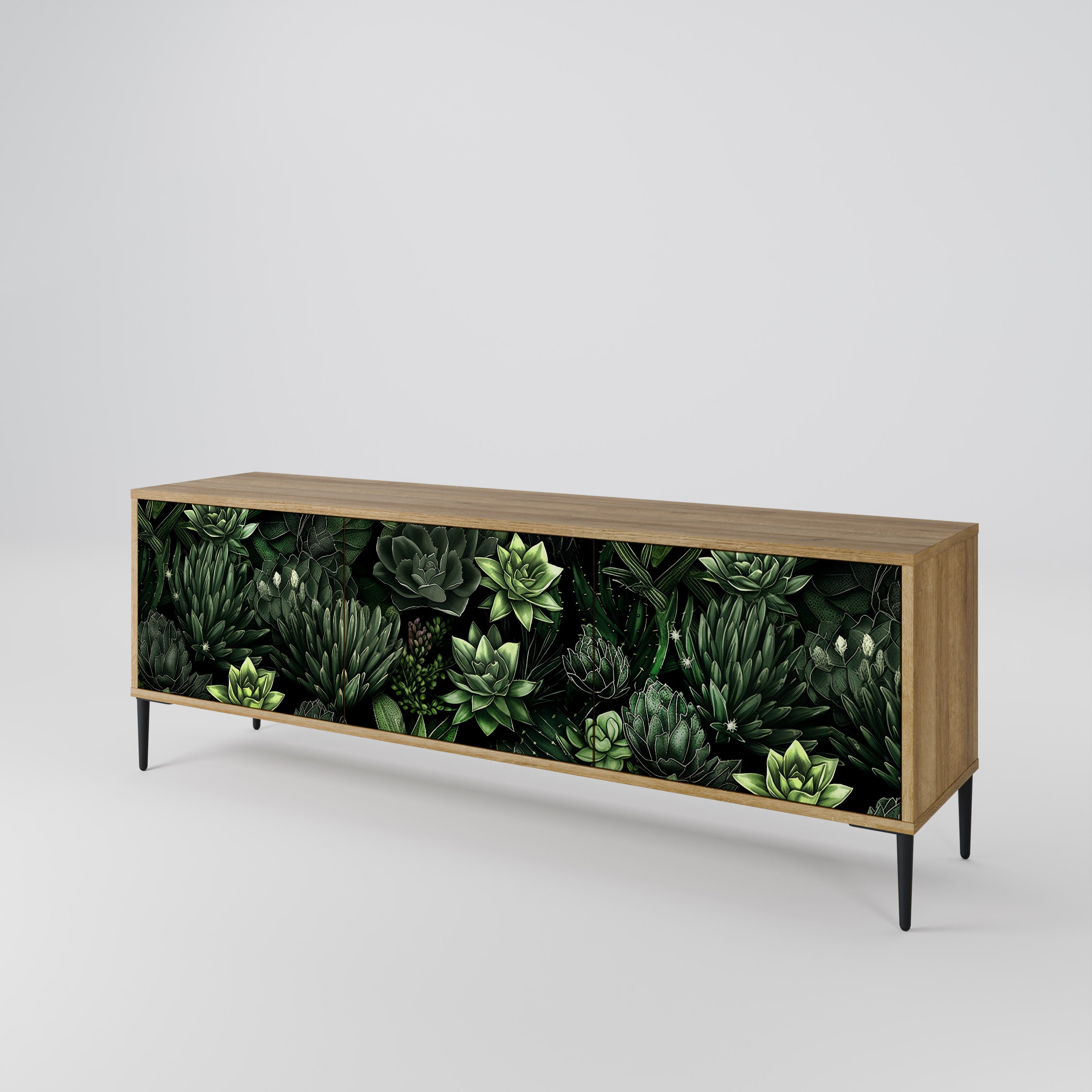 SUCCULENT JUNGLE 3-Door TV Cabinet