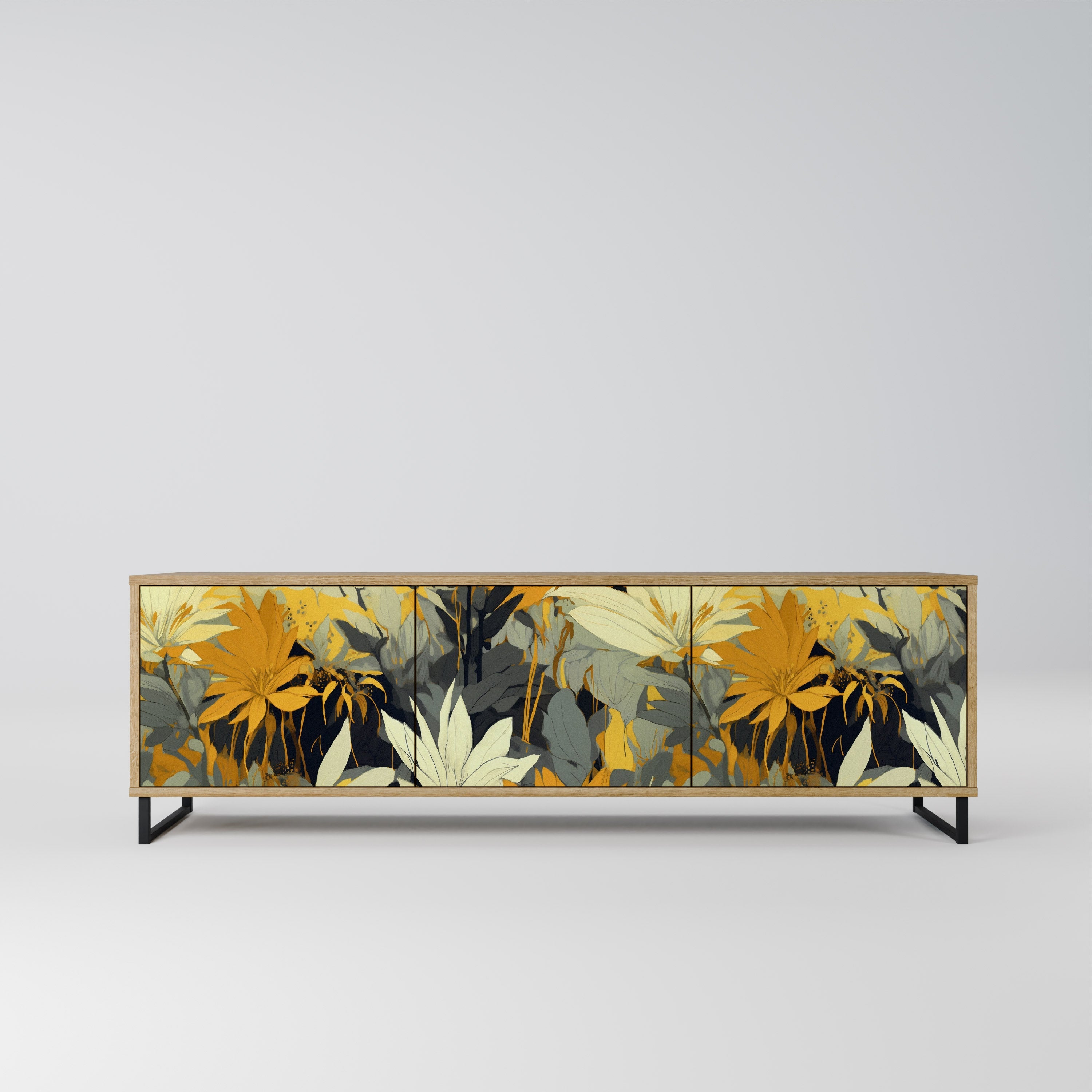 SUNKISSED LILY TV-Lowboard mit 3 Türen in Eiche-Optik