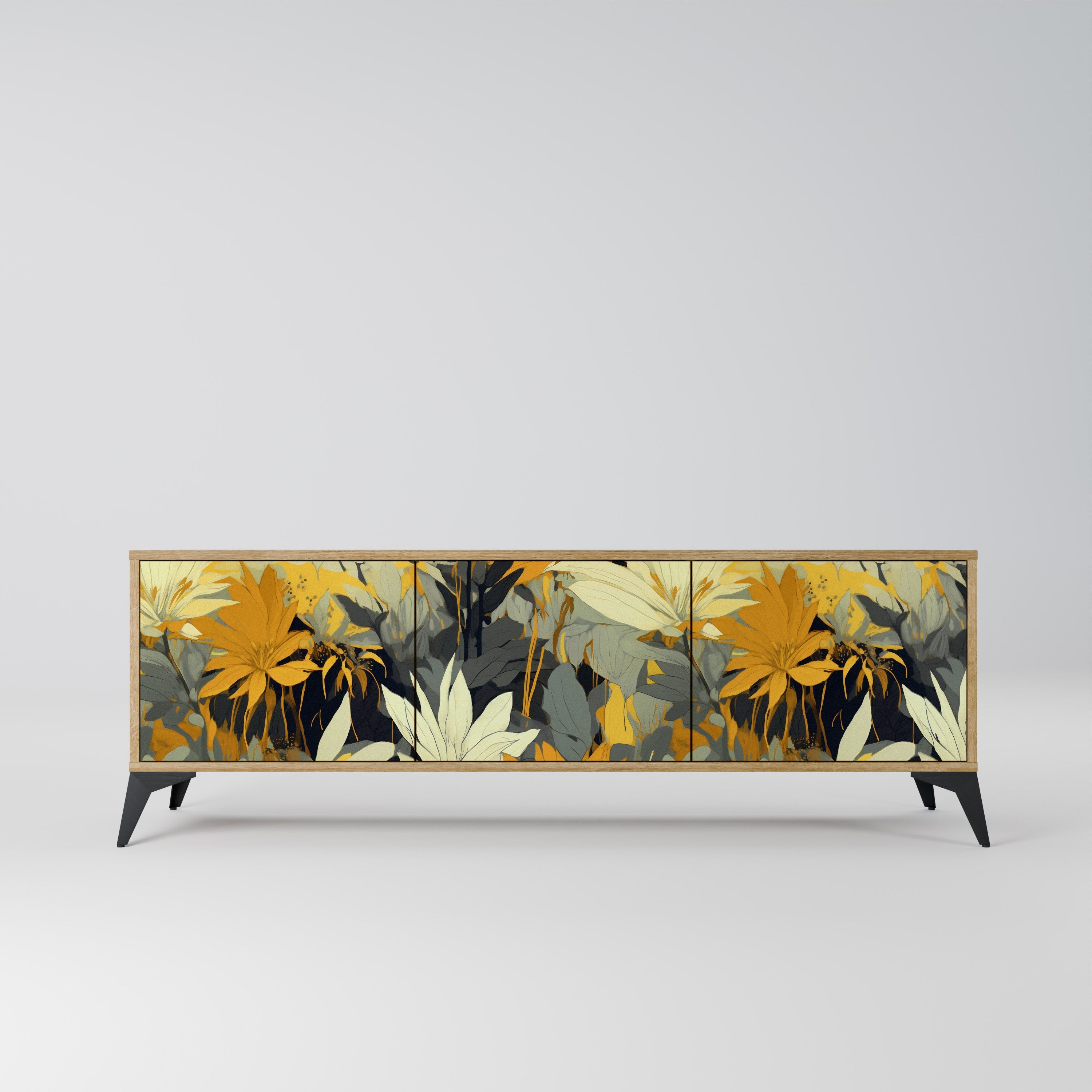 SUNKISSED LILY TV-Lowboard mit 3 Türen in Eiche-Optik