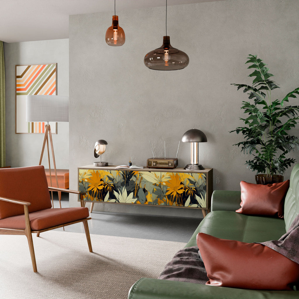 SUNKISSED LILY TV-Lowboard mit 3 Türen in Eiche-Optik