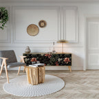 SECRET VERDURE TV-Lowboard mit 3 Türen in Eiche-Optik