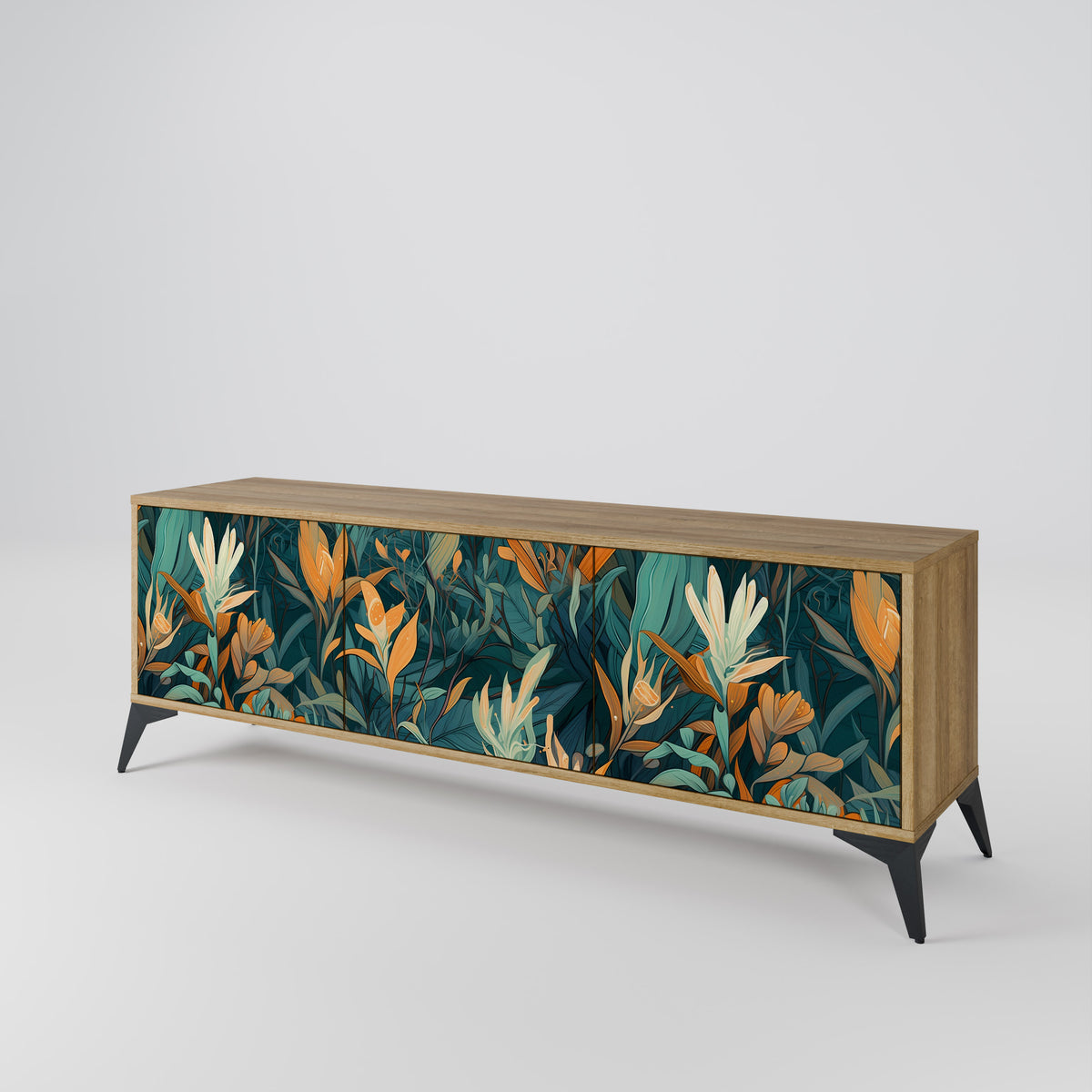 FLORAL SERENITY 3-türiges TV-Lowboard