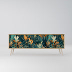 FLORAL SERENITY TV-Lowboard mit 3 Türen in Eiche-Optik