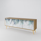 PALM VEIL TV-Lowboard mit 3 Türen in Eiche-Optik