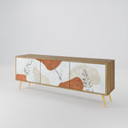 TRANQUIL TWIG TV-Lowboard mit 3 Türen in Eiche-Optik