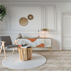 TRANQUIL TWIG TV-Lowboard mit 3 Türen in Eiche-Optik