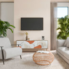 TRANQUIL TWIG TV-Lowboard mit 3 Türen in Eiche-Optik