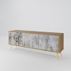 FADE IN THE TREES TV-Lowboard mit 3 Türen in Eiche-Optik