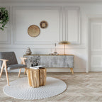 FADE IN THE TREES TV-Lowboard mit 3 Türen in Eiche-Optik