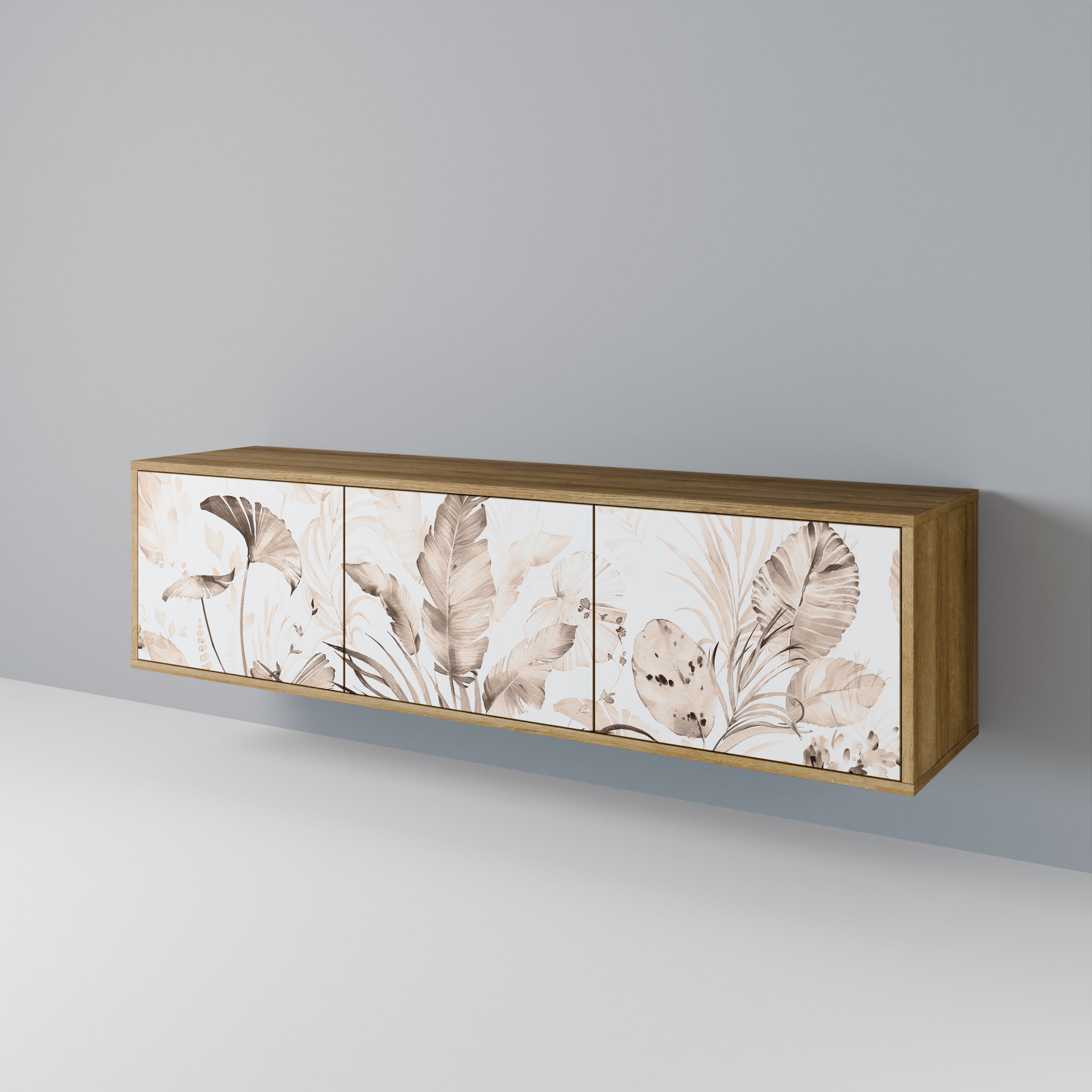 WILD TENDERNESS TV-Lowboard mit 3 Türen in Eiche-Optik