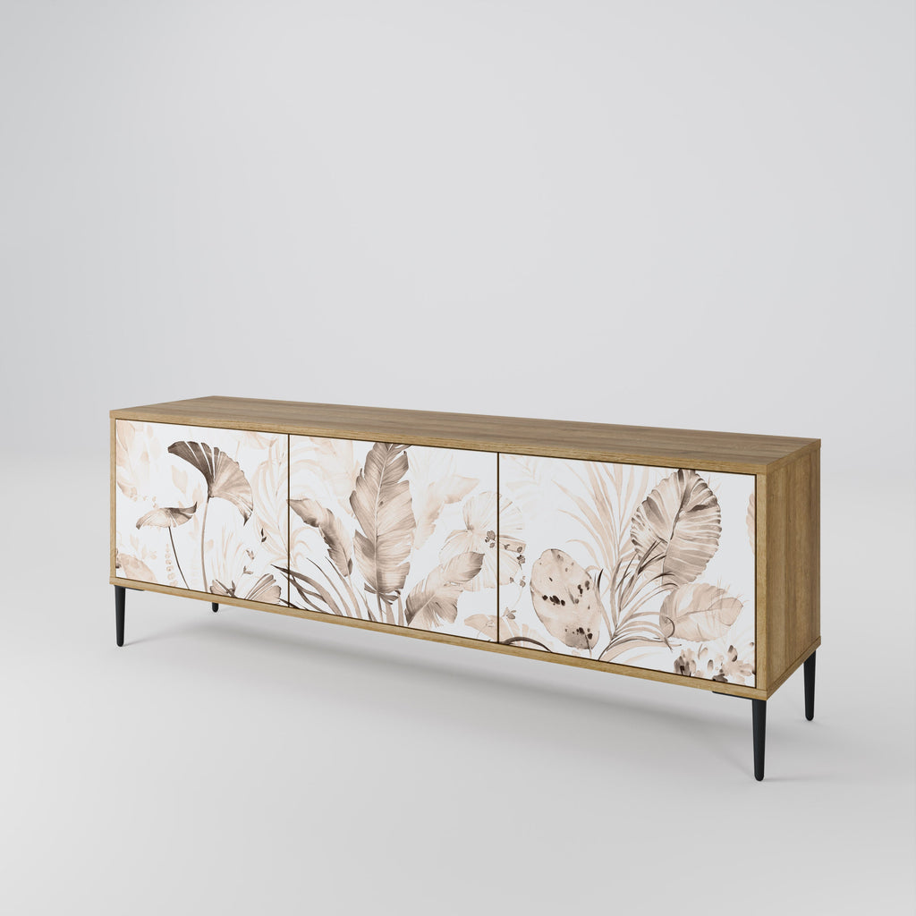 WILD TENDERNESS TV-Lowboard mit 3 Türen in Eiche-Optik