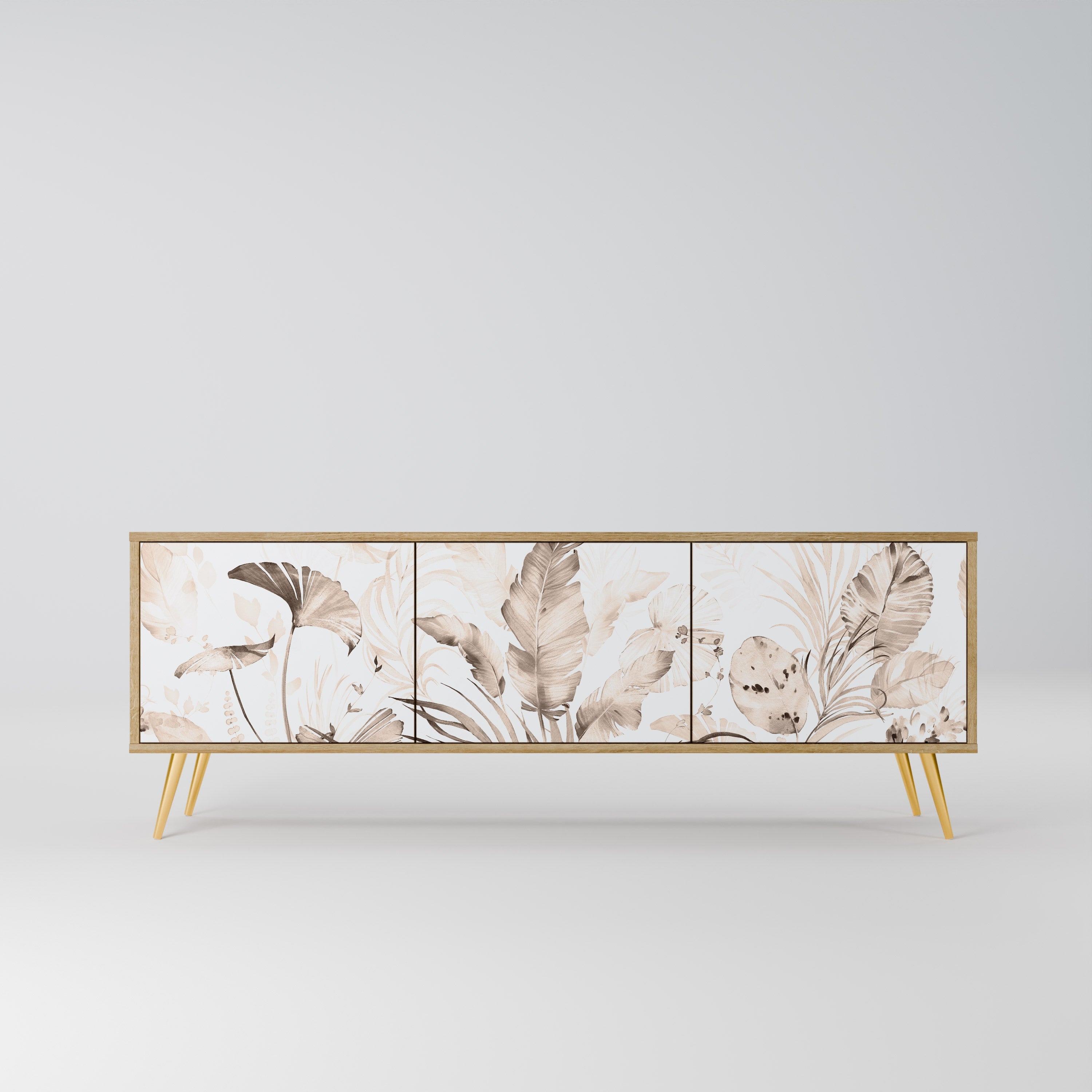 WILD TENDERNESS TV-Lowboard mit 3 Türen in Eiche-Optik