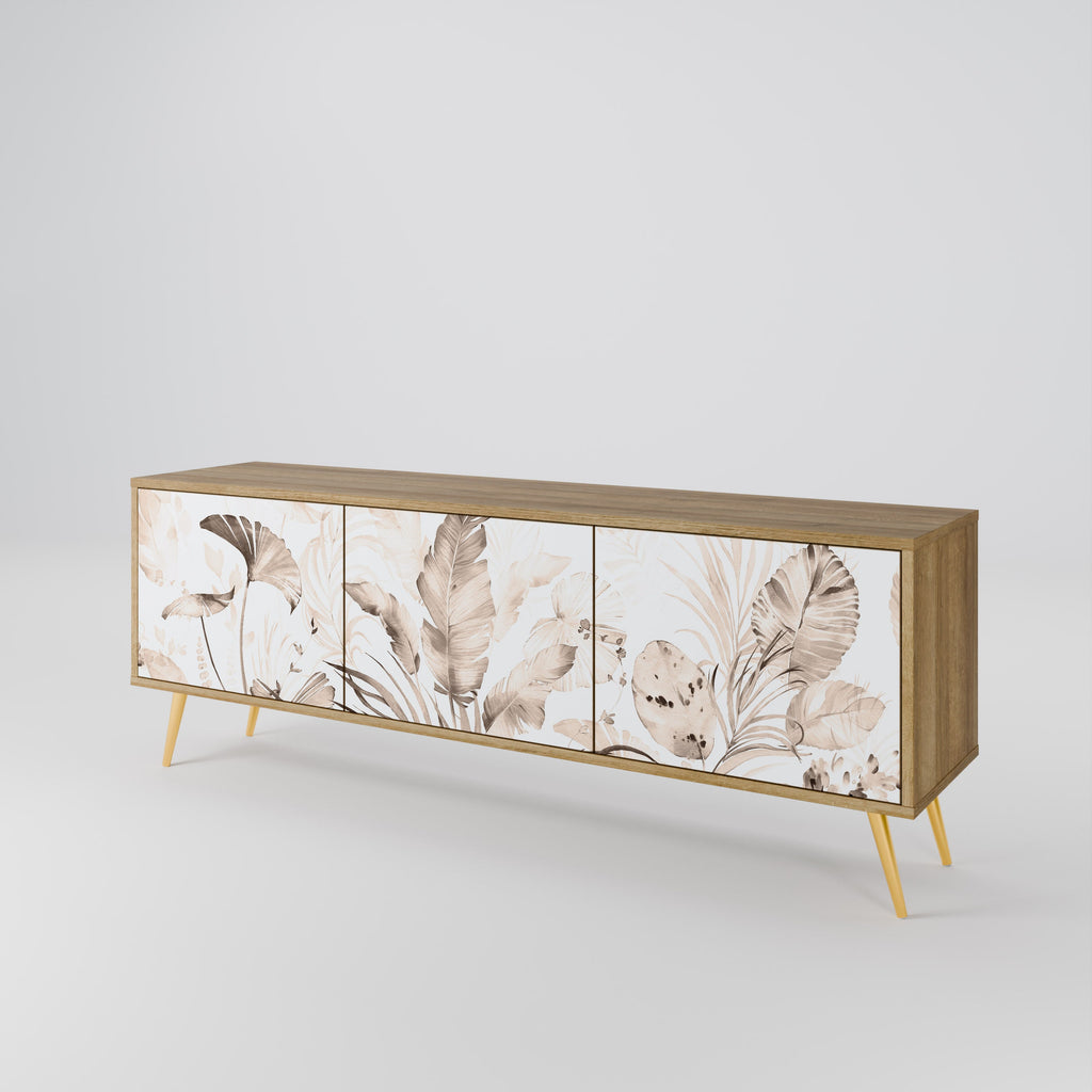 WILD TENDERNESS TV-Lowboard mit 3 Türen in Eiche-Optik