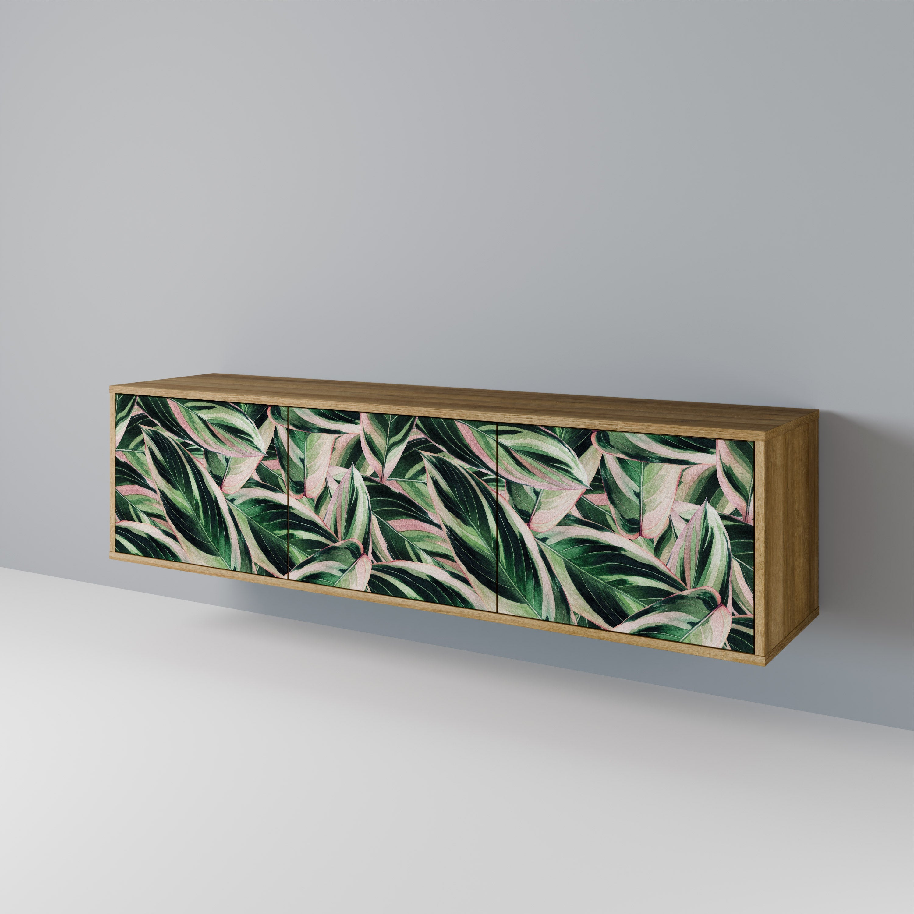 EERIE STROMANTHE TV-Lowboard mit 3 Türen in Eiche-Optik