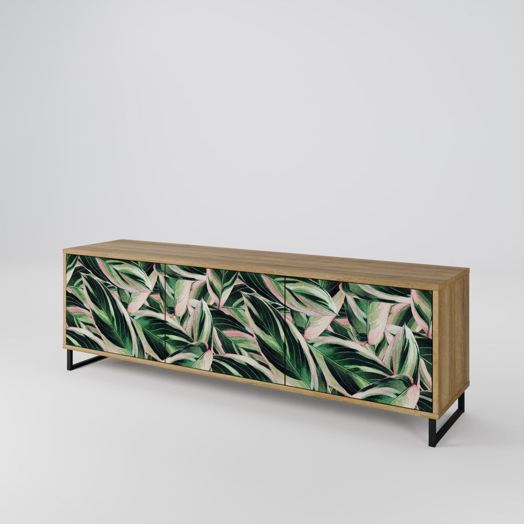 EERIE STROMANTHE TV-Lowboard mit 3 Türen in Eiche-Optik