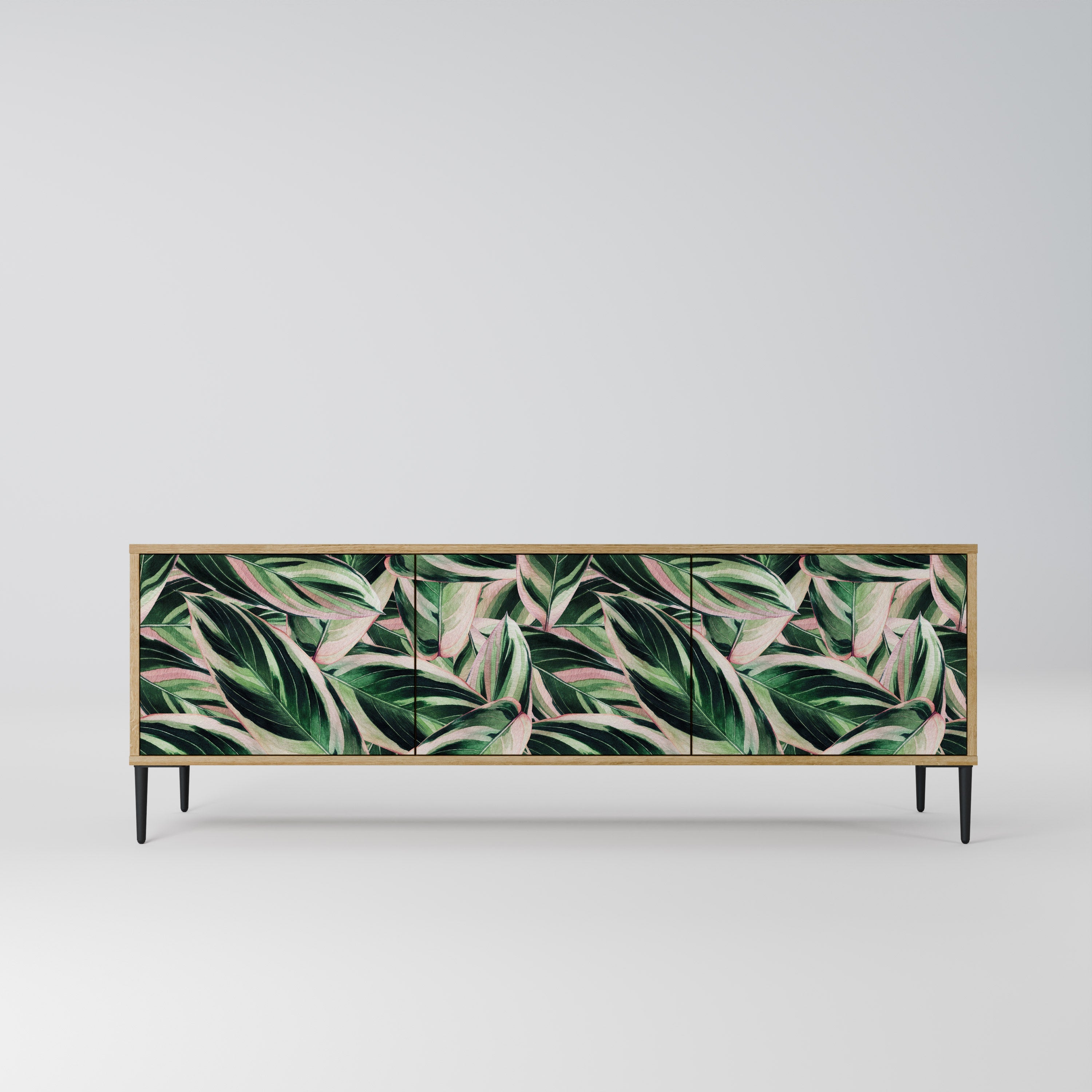 EERIE STROMANTHE TV-Lowboard mit 3 Türen in Eiche-Optik