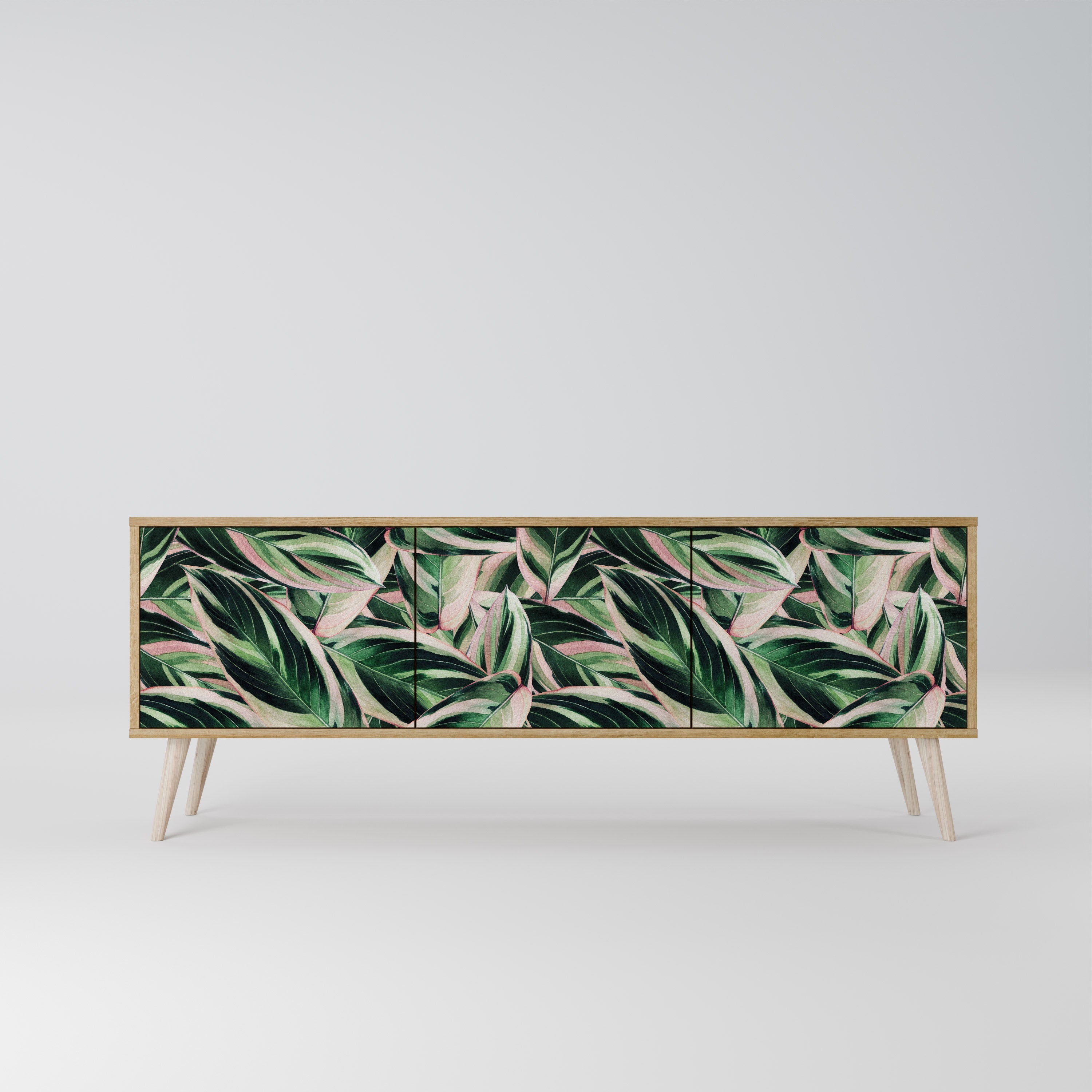 EERIE STROMANTHE TV-Lowboard mit 3 Türen in Eiche-Optik