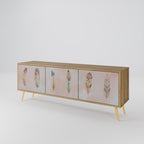 THE DELIQUESCE TV-Lowboard mit 3 Türen in Eiche-Optik