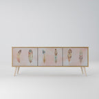 THE DELIQUESCE TV-Lowboard mit 3 Türen in Eiche-Optik