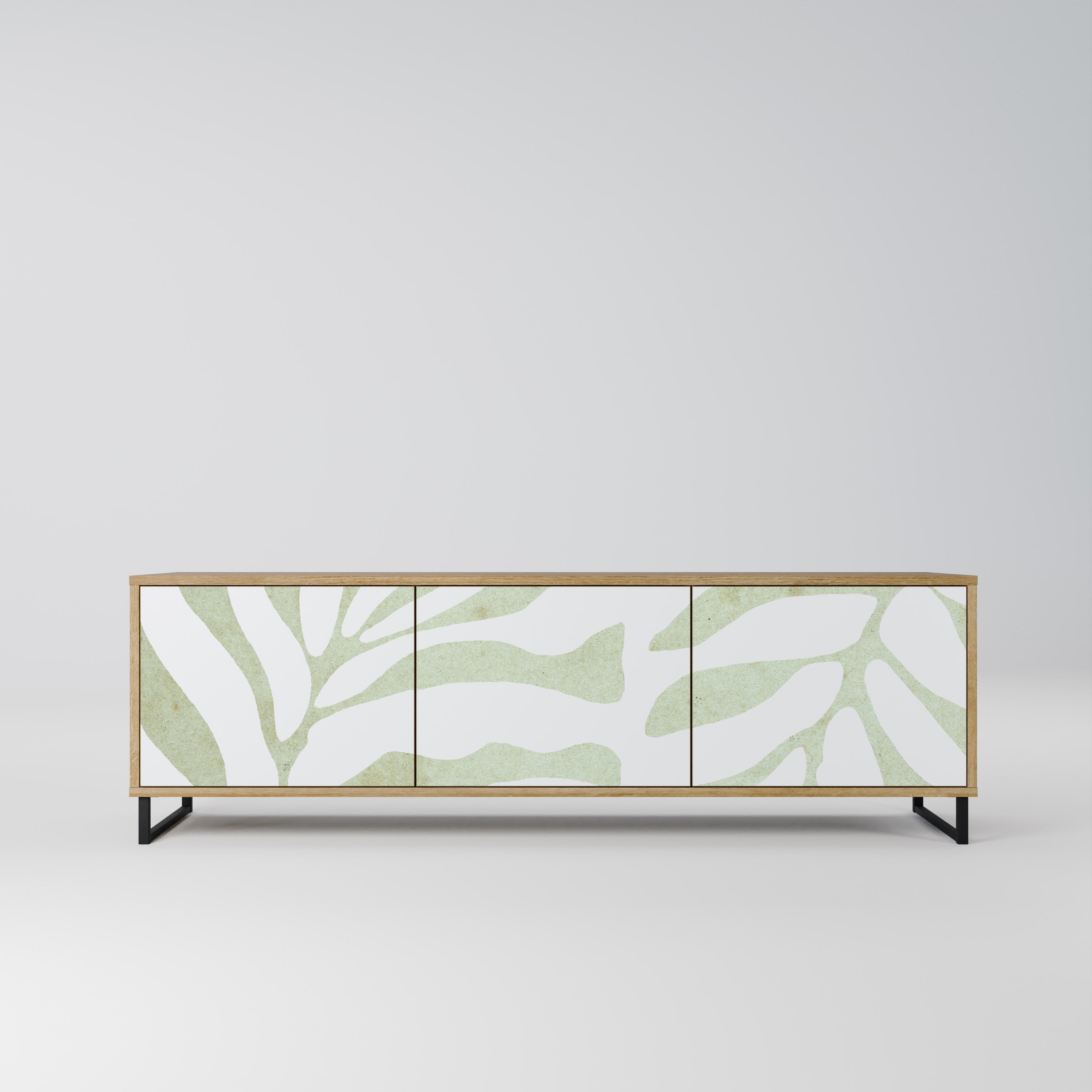 BOTANICAL SPARK TV-Lowboard mit 3 Türen in Eiche-Optik