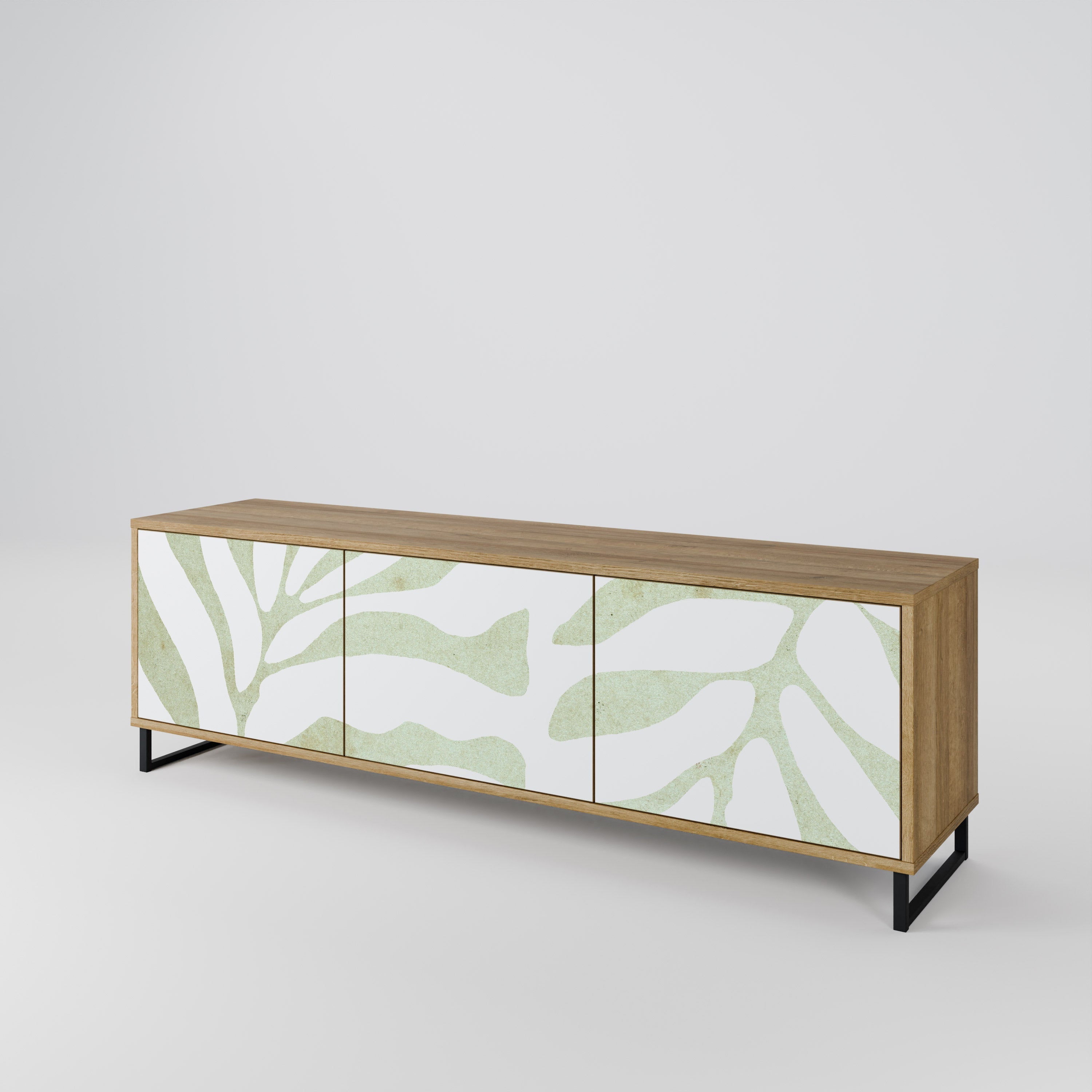 BOTANICAL SPARK TV-Lowboard mit 3 Türen in Eiche-Optik