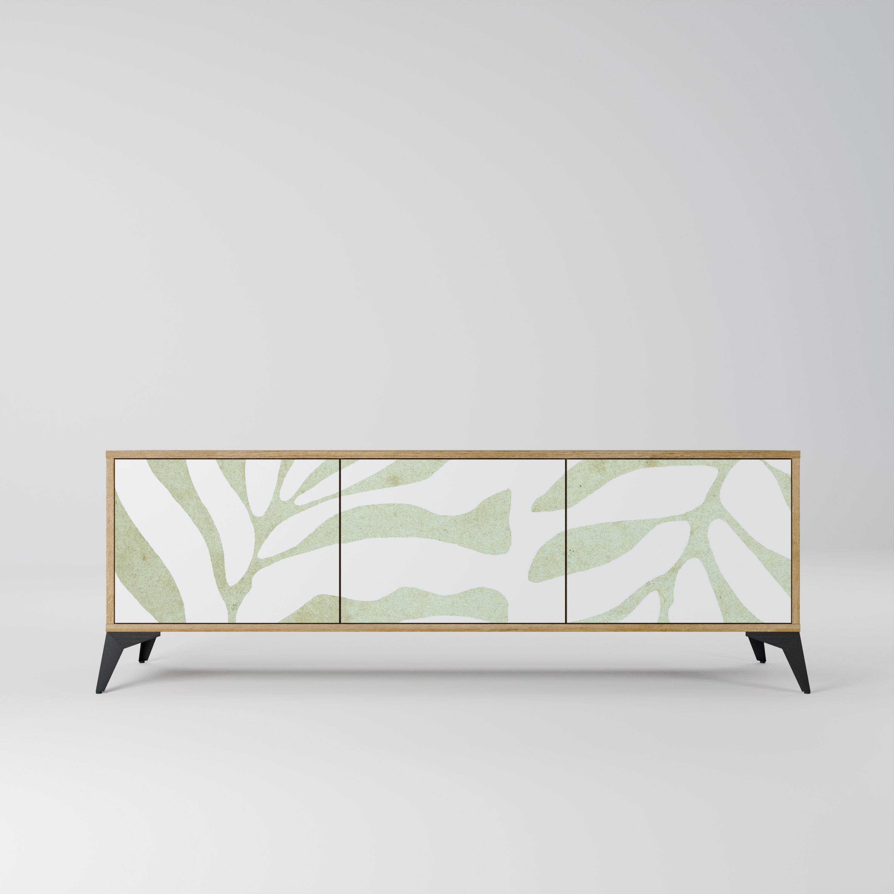 BOTANICAL SPARK TV-Lowboard mit 3 Türen in Eiche-Optik